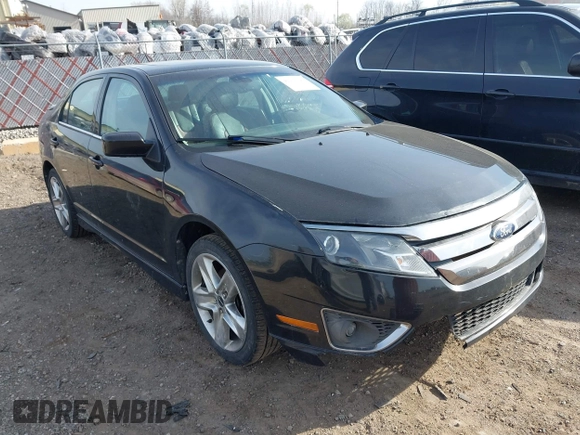 2012 Ford Fusion SPORT with VIN 3FAHP0DC9CR384812, listed as a IAAI auction lot 42117190 with 0 mi miles. Bid and sale history available at carsss.com. Image 1.