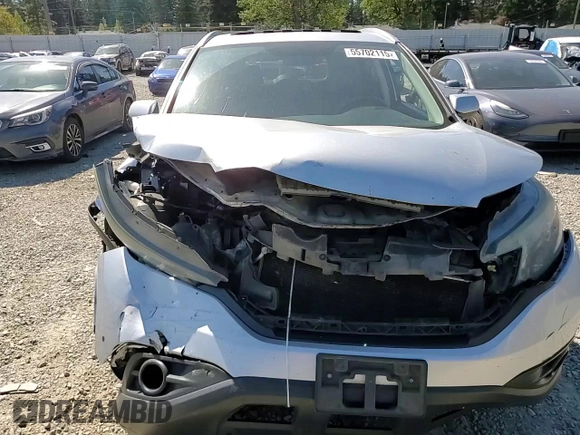2013 Honda CR-V EX-L z VIN 2HKRM4H75DH693483, wystawiony jako Copart lot #55702115 z przebiegiem 210 135 mil mil oraz Szkody całkowita. Historia ofert i sprzedaży dostępna na DreamBid. Obrazek 15.