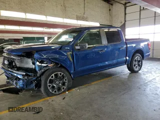 2024 Ford F-150 STX with VIN 1FTEW2LP1RKE64148, listed as a Copart auction lot 43461815 with 781 mi miles and Salvage Title. Bid and sale history available at carsss.com. Image 1.