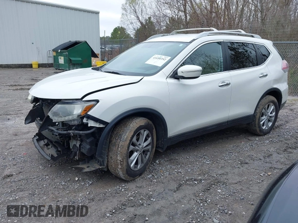 2014 Nissan Rogue SL with VIN 5N1AT2MV9EC752794, listed as a IAAI auction lot 41650352 with 120,378 mi miles. Bid and sale history available at carsss.com. Image 2.