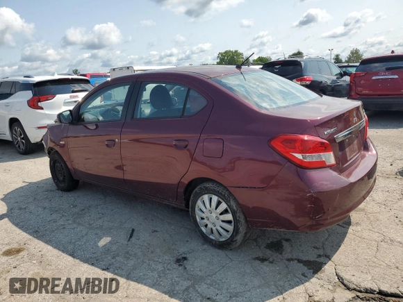 2017 Mitsubishi Mirage ES with VIN ML32F3FJ6HHF14592, listed as a Copart auction lot 65472224 with 130,216 mi miles and Salvage title. Bid and sale history available at DreamBid. Image 2.