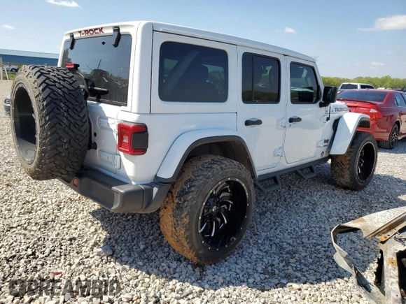 2021 Jeep Wrangler Unlimited Rubicon with VIN 1C4HJXFN3MW634045, listed as a Copart auction lot 52684805 with 34,133 mi miles and Clean Title. Bid and sale history available at DreamBid. Image 3.