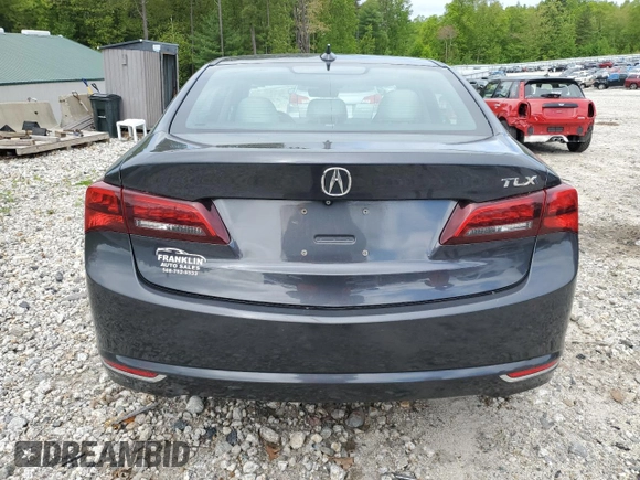 2015 Acura TLX Technology with VIN 19UUB2F54FA020105, listed as a Copart auction lot 57298795 with 104,064 mi miles and Clean title. Bid and sale history available at DreamBid. Image 6.