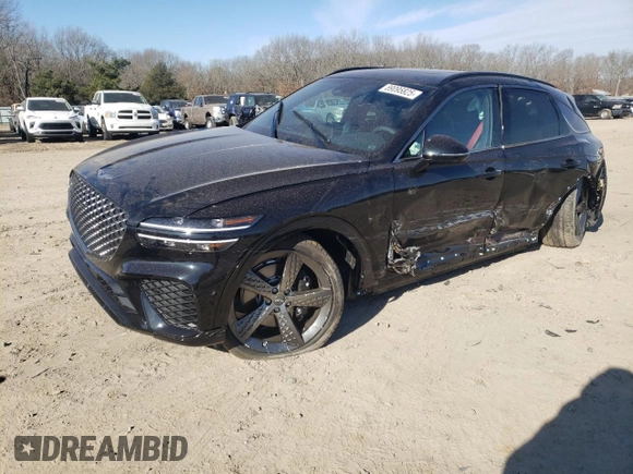 2025 Genesis GV70 2.5T with VIN 5NMMADTB0SH031688, listed as a Copart auction lot 89095825 with 535 mi miles and Salvage title. Bid and sale history available at DreamBid. Image 1.