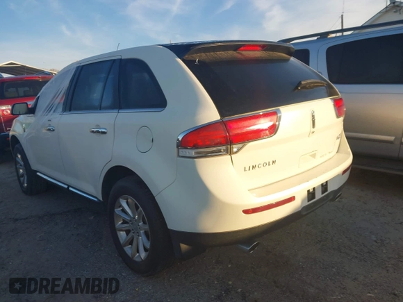 2012 Lincoln MKX with VIN 2LMDJ6JK7CBL11512, listed as a IAAI auction lot 41832419 with 127,485 mi miles. Bid and sale history available at carsss.com. Image 3.