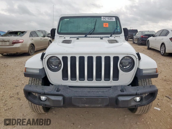 2018 Jeep Wrangler Unlimited Sahara with VIN 1C4HJXEG6JW294419, listed as a Copart auction lot 64219385 with Not provided miles and Salvage title. Bid and sale history available at DreamBid. Image 5.