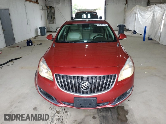 2014 Buick Regal Premium I with VIN 2G4GN5EX2E9295338, listed as a Copart auction lot 54765405 with 131,293 mi miles and Salvage title. Bid and sale history available at DreamBid. Image 5.