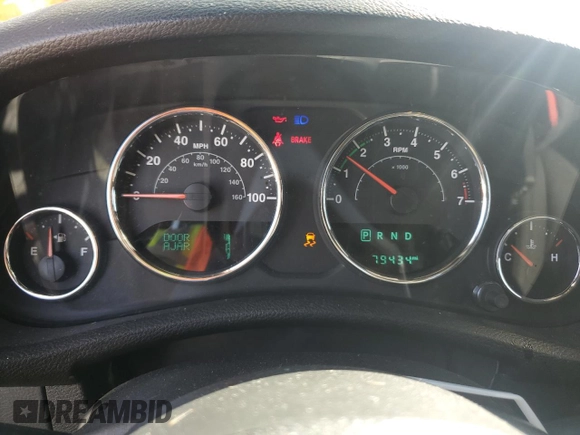 2018 Jeep Wrangler Unlimited Sport with VIN 1C4BJWDG7JL823069, listed as a Copart auction lot 41993395 with 79,434 mi miles and Salvage title. Bid and sale history available at DreamBid. Image 9.