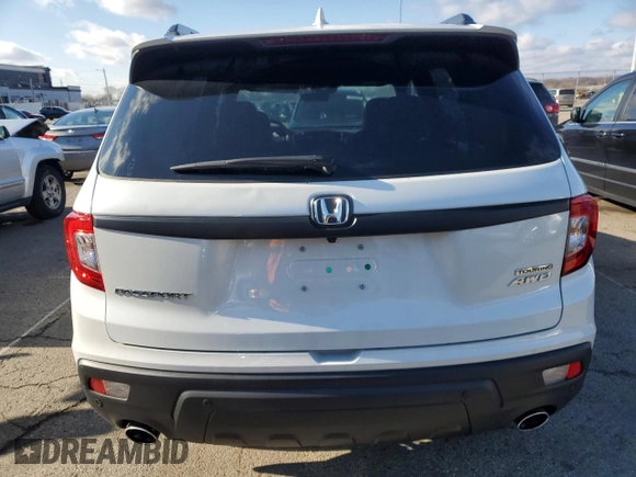 2021 Honda Passport Touring with VIN 5FNYF8H91MB027654, listed as a Copart auction lot 87270244 with 10,481 mi miles and Salvage Title. Bid and sale history available at carsss.com. Image 6.
