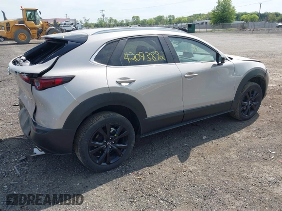 2024 Mazda CX-30 2.5 S Select Sport with VIN 3MVDMBBM0RM698412, listed as a IAAI auction lot 42093892 with 24,454 mi miles. Bid and sale history available at carsss.com. Image 4.