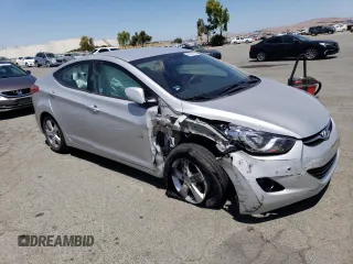 2012 Hyundai Elantra Limited with VIN KMHDH4AE0CU349597, listed as a Copart auction lot 62027805 with 66,617 mi miles and Salvage title. Bid and sale history available at DreamBid. Image 4.
