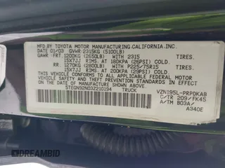 2003 Toyota Tacoma PreRunner z VIN 5TEGN92N03Z210194, wystawiony jako IAAI lot #42243037 z przebiegiem 241 047 mil mil oraz . Historia ofert i sprzedaży dostępna na DreamBid. Obrazek 9.