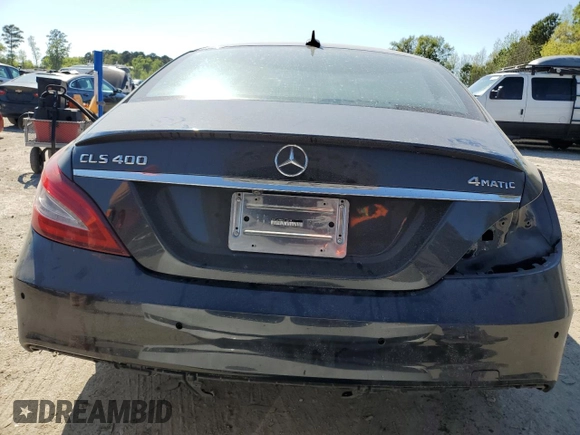 2015 Mercedes-Benz CLS 400 with VIN WDDLJ6HB8FA143919, listed as a Copart auction lot 52385655 with 72,361 mi miles and Salvage title. Bid and sale history available at DreamBid. Image 6.