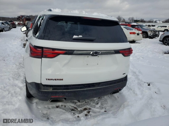 2022 Chevrolet Traverse Premier with VIN 1GNEVKKW1NJ122038, listed as a Copart auction lot 86277694 with 28,513 mi miles and Salvage Title. Bid and sale history available at carsss.com. Image 6.
