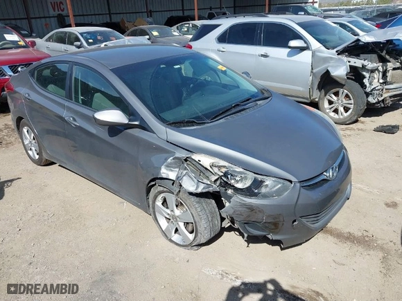 2013 Hyundai Elantra GLS PZEV with VIN 5NPDH4AE6DH357199, listed as a IAAI auction lot 41788694 with 161,467 mi miles. Bid and sale history available at carsss.com. Image 1.