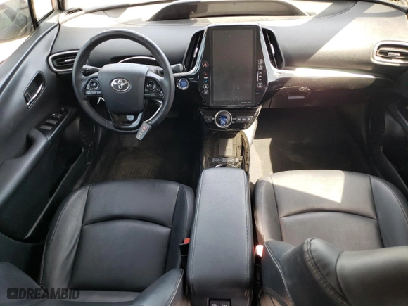 2021 Toyota Prius Prime LE with VIN JTDKAMFP2M3186033, listed as a Copart auction lot 52955635 with 0 mi miles and Salvage Title. Bid and sale history available at carsss.com. Image 8.