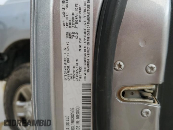 2022 Ram 3500 Tradesman with VIN 3C63R3GL1NG382506, listed as a Copart auction lot 48220485 with 60,738 mi miles and Salvage Title. Bid and sale history available at carsss.com. Image 12.