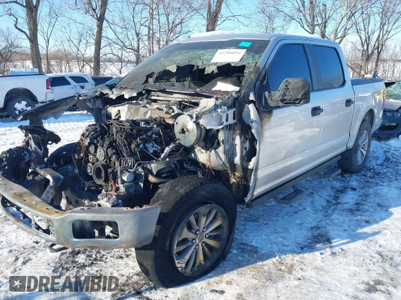 2018 Ford F-150 XL with VIN 1FTEW1E52JFA65400, listed as a IAAI auction lot 41280094 with 1 mi miles. Bid and sale history available at carsss.com. Image 2.