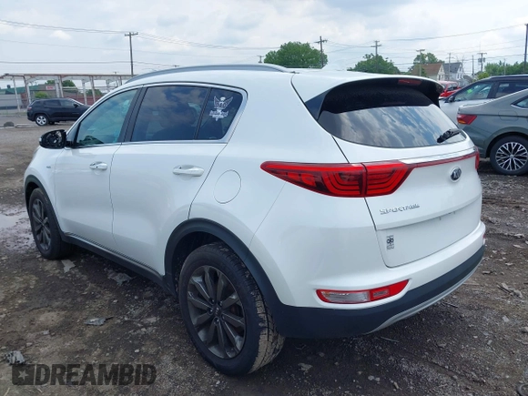 2018 Kia Sportage EX with VIN KNDPNCACXJ7409142, listed as a IAAI auction lot 42665448 with 80,537 mi miles and . Bid and sale history available at DreamBid. Image 3.