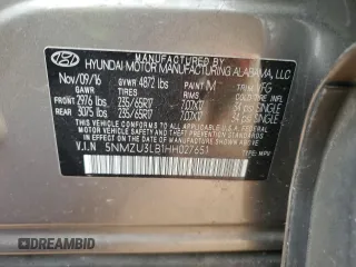 2017 Hyundai Santa Fe 2.4L с VIN 5NMZU3LB1HH027651, выставлен на аукционе Copart как лот 48318065 с пробегом 77 360 миль миль и Списание • Salvage title. История ставок и продаж доступна на DreamBid. Изображение 14.