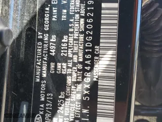2013 Kia Optima SX w/Limited Pkg with VIN 5XXGR4A61DG206219, listed as a Copart auction lot 66619124 with 40,065 mi miles and Clean Title. Bid and sale history available at carsss.com. Image 12.