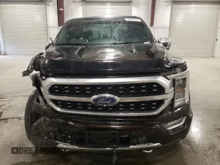 2021 Ford F-150 XL with VIN 1FTFW1E8XMFA60626, listed as a Copart auction lot 59410735 with 95,684 mi miles and Salvage title. Bid and sale history available at DreamBid. Image 5.