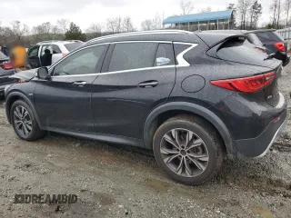 2017 Infiniti QX30 Luxury with VIN SJKCH5CR5HA021457, listed as a Copart auction lot 45233234 with 78,996 mi miles and Salvage Title. Bid and sale history available at carsss.com. Image 2.