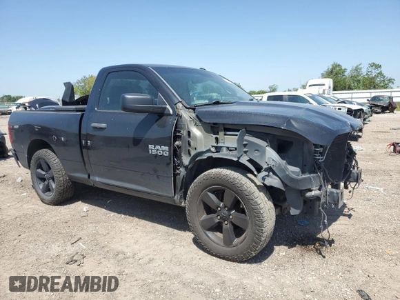 2018 Ram 1500 Express with VIN 3C6JR6AT0JG122755, listed as a Copart auction lot 52092235 with 109,140 mi miles and Salvage title. Bid and sale history available at DreamBid. Image 4.