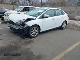 2016 Ford Focus SE with VIN 1FADP3F21GL365163, listed as a IAAI auction lot 41845002 with 187,070 mi miles. Bid and sale history available at carsss.com. Image 2.