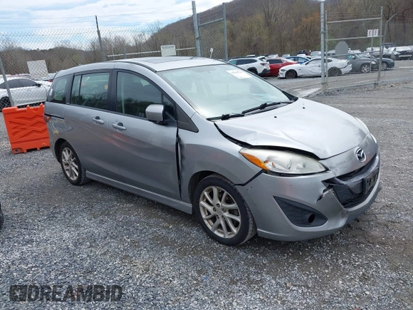 2012 Mazda 5 Touring with VIN JM1CW2CLXC0100740, listed as a IAAI auction lot 41918794 with 234,102 mi miles and . Bid and sale history available at DreamBid. Image 1.