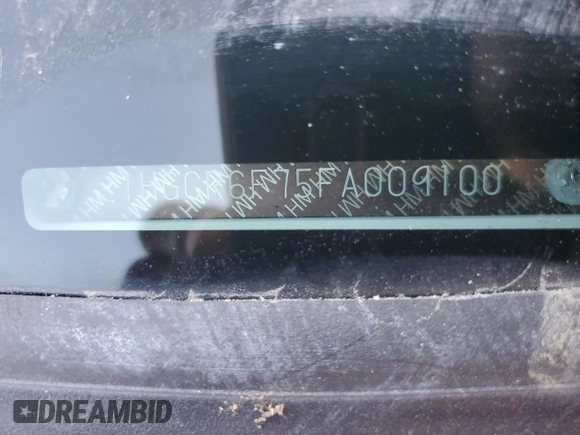 2015 Honda Accord Touring z VIN 1HGCR6F75FA009100, wystawiony jako Copart lot #64718605 z przebiegiem Nie podano mil oraz Szkoda całkowita • Salvage title. Historia ofert i sprzedaży dostępna na DreamBid. Obrazek 13.