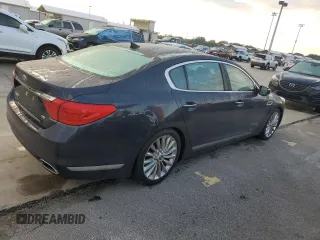 2015 Kia K900 Luxury with VIN KNALW4D43F6022254, listed as a Copart auction lot 73966104 with 52,161 mi miles and Salvage Title. Bid and sale history available at carsss.com. Image 3.