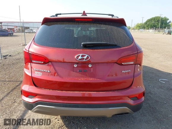 2018 Hyundai Santa Fe Sport 2.4L with VIN 5XYZU3LB2JG537197, listed as a IAAI auction lot 41910287 with 45,372 mi miles. Bid and sale history available at carsss.com. Image 16.