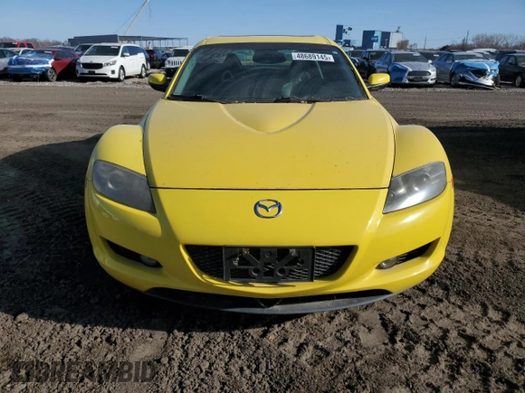 2004 Mazda RX-8 z VIN JM1FE173140109977, wystawiony jako Copart lot #48689145 z przebiegiem 96 086 mil mil oraz Czysty tytuł • Clean title. Historia ofert i sprzedaży dostępna na DreamBid. Obrazek 5.
