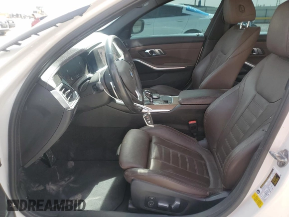 2019 BMW 3 Series 330i with VIN WBA5R1C50KAK07877, listed as a Copart auction lot 49042465 with 60,689 mi miles and Salvage Title. Bid and sale history available at carsss.com. Image 7.