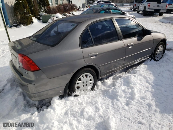 2004 Honda Civic LX with VIN 1HGES16544L012733, listed as a Copart auction lot 41641125 with 0 mi miles and Non Repairable. Bid and sale history available at carsss.com. Image 3.