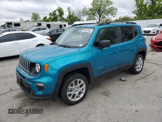 2022 Jeep Renegade Latitude z VIN ZACNJDB14NPN73109, wystawiony jako Copart lot #55473465 z przebiegiem 17 022 mil mil oraz Szkoda całkowita • Salvage title. Historia ofert i sprzedaży dostępna na DreamBid. Obrazek 1.