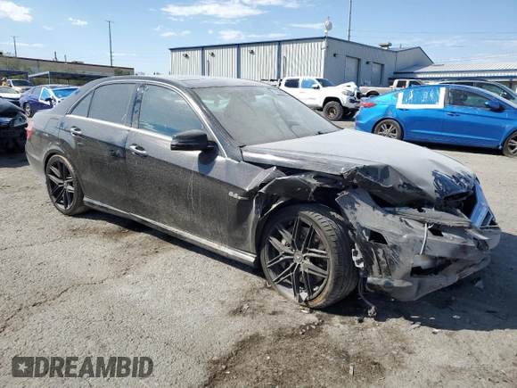 2011 Mercedes-Benz E 63 AMG with VIN WDDHF7HB2BA434696, listed as a Copart auction lot 75232434 with 124,624 mi miles and Salvage title. Bid and sale history available at DreamBid. Image 4.