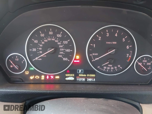 2013 BMW 3 Series 328i with VIN WBA3A5G50DNP23328, listed as a IAAI auction lot 41499926 with 112,730 mi miles. Bid and sale history available at carsss.com. Image 7.