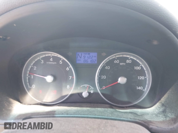 2011 Hyundai Accent GLS with VIN KMHCN4AC1BU614514, listed as a IAAI auction lot 41981776 with 86,182 mi miles. Bid and sale history available at carsss.com. Image 7.