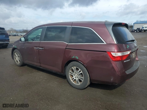 2013 Honda Odyssey EX-L with VIN 5FNRL5H60DB029882, listed as a Copart auction lot 50739655 with 96,493 mi miles and Salvage Title. Bid and sale history available at carsss.com. Image 2.