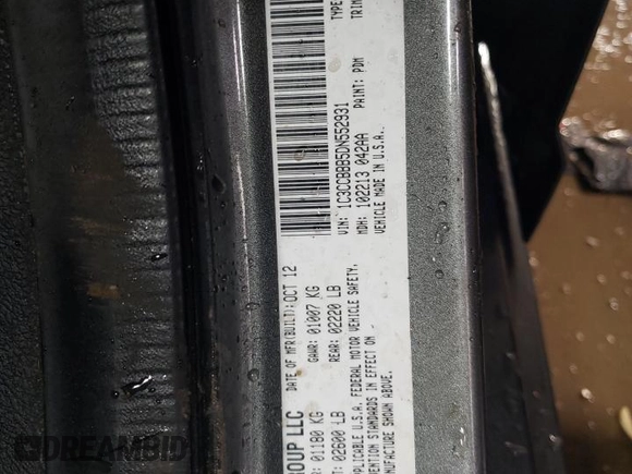2013 Chrysler 200 Touring with VIN 1C3CCBBB5DN552931, listed as a Copart auction lot 47372985 with Not Provided miles and Salvage Title. Bid and sale history available at carsss.com. Image 12.