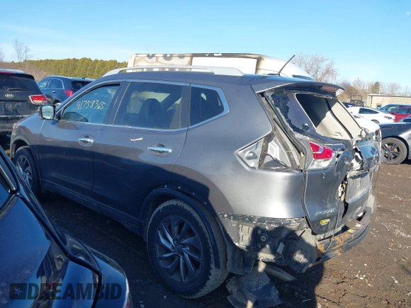 2014 Nissan Rogue SL with VIN 5N1AT2MV7EC868186, listed as a IAAI auction lot 41758363 with 111,037 mi miles. Bid and sale history available at carsss.com. Image 3.