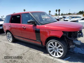 2017 Land Rover Range Rover с VIN SALGV5FE4HA338497, выставлен на аукционе Copart как лот 61456025 с пробегом 33 530 миль миль и Списание • Salvage title. История ставок и продаж доступна на DreamBid. Изображение 4.