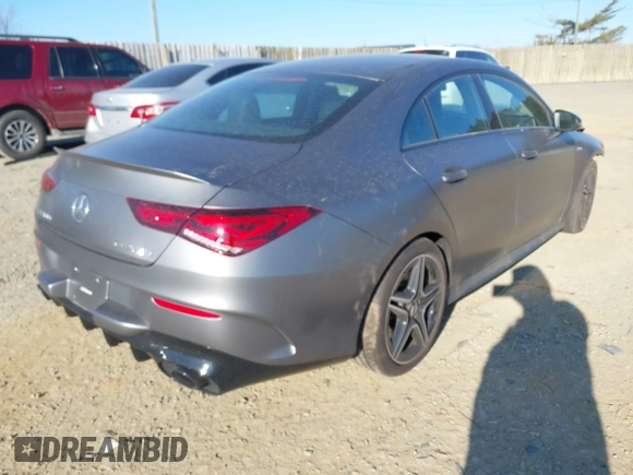 2022 Mercedes-Benz CLA 35 AMG with VIN W1K5J5BBXNN299043, listed as a IAAI auction lot 41679983 with 49,597 mi miles and . Bid and sale history available at DreamBid. Image 4.