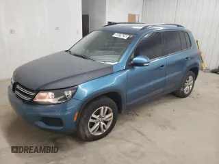 2017 Volkswagen Tiguan S with VIN WVGBV7AX8HW501835, listed as a Copart auction lot 58415625 with 117,017 mi miles and Clean title. Bid and sale history available at DreamBid. Image 1.