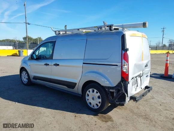 2021 Ford Transit Connect Van XLT with VIN NM0LS7F23M1492352, listed as a IAAI auction lot 41594913 with 90,100 mi miles. Bid and sale history available at carsss.com. Image 3.
