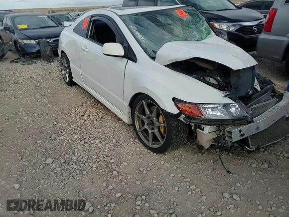 2008 Honda Civic Cpe Si with VIN 2HGFG21548H701015, listed as a Copart auction lot 70387984 with 0 mi miles and Salvage Title. Bid and sale history available at carsss.com. Image 10.