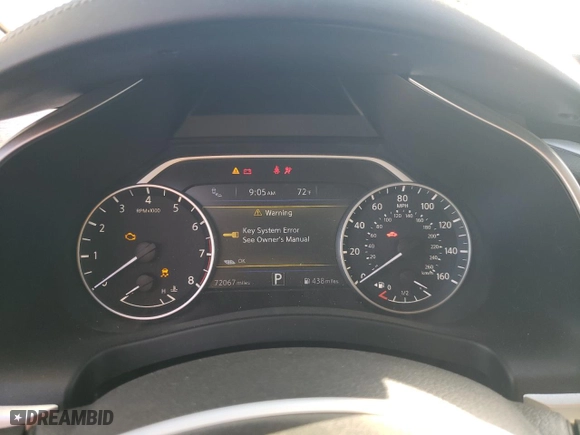 2016 Nissan Murano SV with VIN 5N1AZ2MG6GN156789, listed as a Copart auction lot 84343004 with 72,067 mi miles and Salvage Title. Bid and sale history available at carsss.com. Image 9.