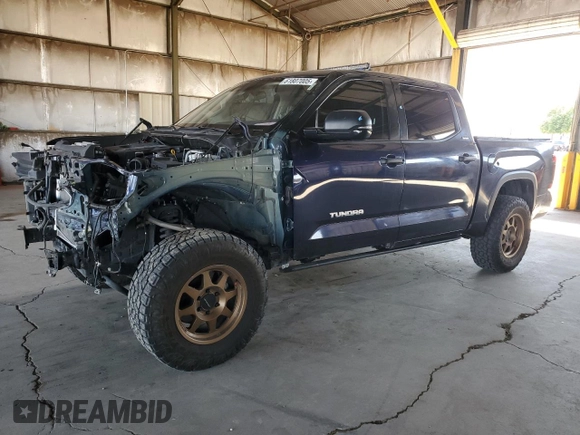 2022 Toyota Tundra SR5 with VIN 5TFLA5DB3NX028618, listed as a Copart auction lot 61807005 with 9,797 mi miles and Salvage title. Bid and sale history available at DreamBid. Image 1.